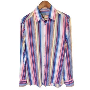 H&M Multi Colored Button Down Long Sleeve Shirt